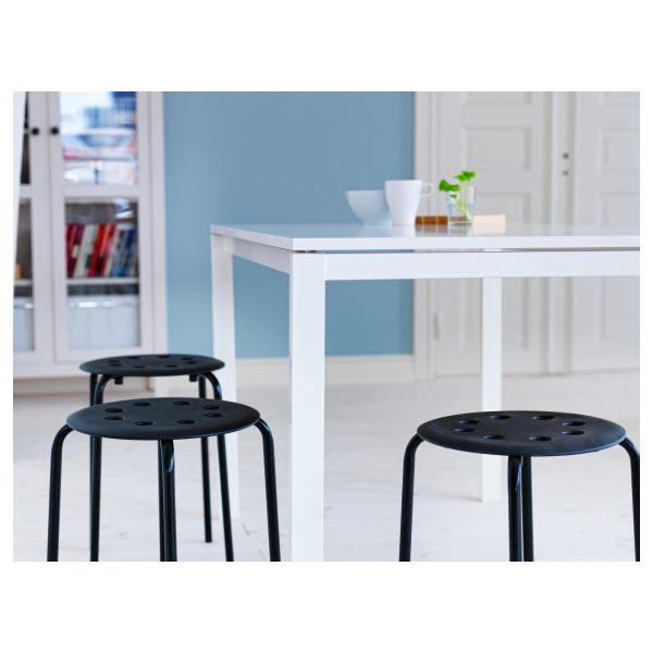 چهارپایه ایکیا مشکی مدل MARIUS