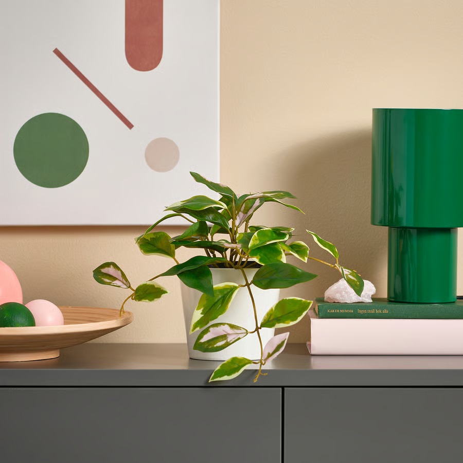 گلدان مصنوعی FEJKA، مناسب داخل/خارج خانه/گل هویا آویز، ۹ سانتی‌متر