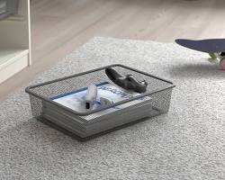 جعبه ارگانایزر مشبک خاکستری تیره IKEA TROFAST