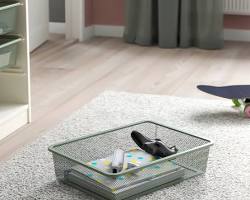 جعبه ارگانایزر مشبک سبز روشن IKEA TROFAST