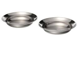 ست ۲ تایی بشقاب گود استیل ضد زنگ GRILLTIDER ایکیا