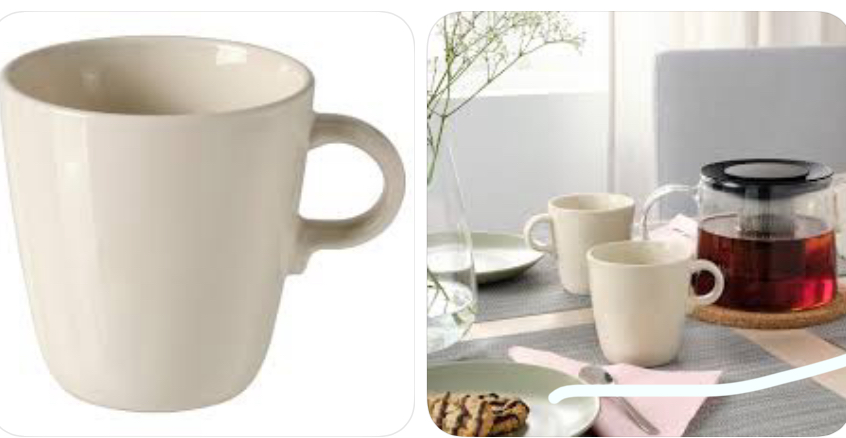 ماگ «فارگ‌کلار» بژ براق